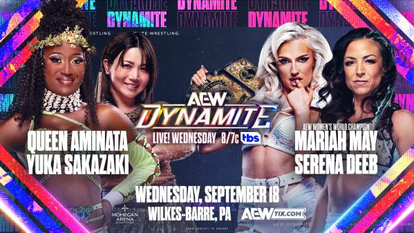 AEW Dynamite: Queen Aminata & Yuka Sakazuki vs. Mariah May & Serena Deeb in todays Wrestling news