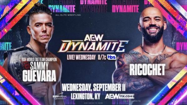 AEW Dynamite will feature Ricochet vs. Sam Guevara and the TNT title match. in todays Wrestling news