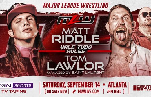 MLW books Matt Riddle vs. Tom Lawlor stipulation match in todays Wrestling news