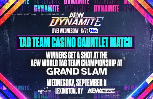 Tag Team Casino Gauntlet Match Set for AEW dynamite in todays Wrestling news