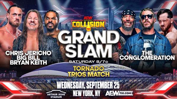 Three matches added to AEW Dynamite & Collision Grand Slam in todays Wrestling news