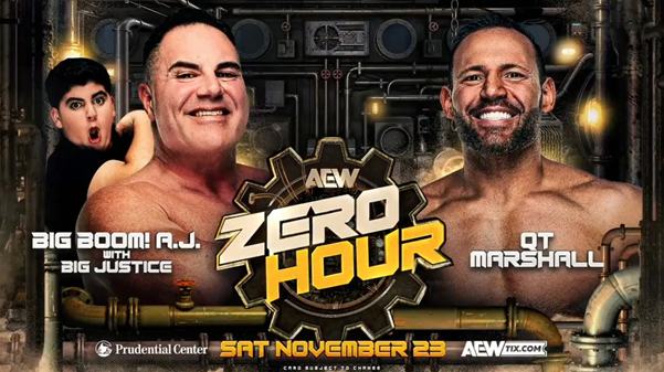 Costco Guy AJ vs. QT Marshal official for AEW Full Gear Pre-show in todays Wrestling news