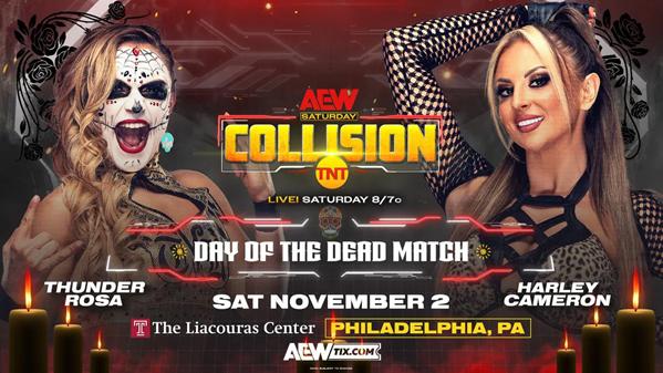 Day of the Dead match for next AEW collision in todays Wrestling news