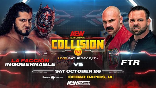 FTR vs. LFI is added to AEW collision in todays Wrestling news