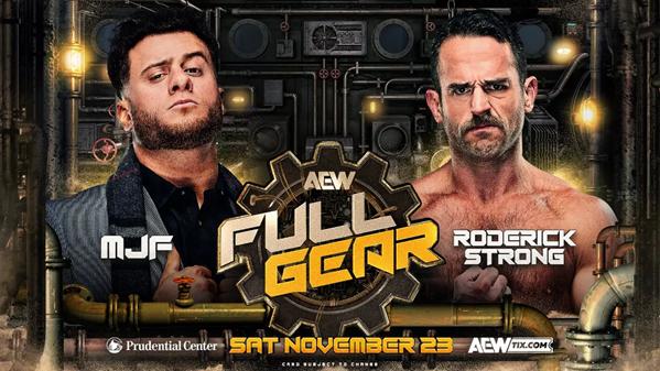 MJF vs. Roderick Strength, official for AEW full gear in todays Wrestling news