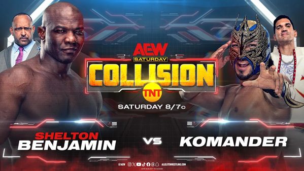 Shelton Benjamin vs. Komander is part of the AEW Collision schedule in todays Wrestling news