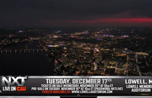 WWE NXT announces location for December 17th episode in todays Wrestling news